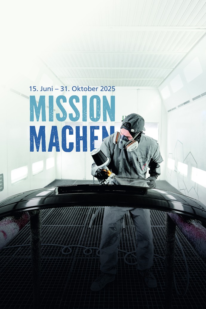 Keyvisual der Ausstellung Mission Machen.